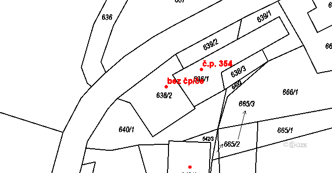 Lipová-lázně 42568536 na parcele st. 638/2 v KÚ Dolní Lipová, Katastrální mapa