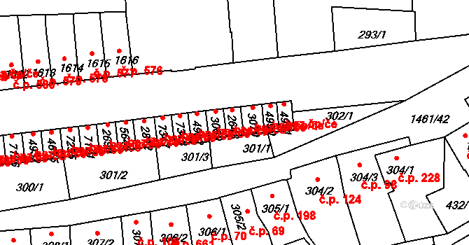 Třebíč 44165536 na parcele st. 2648 v KÚ Třebíč, Katastrální mapa