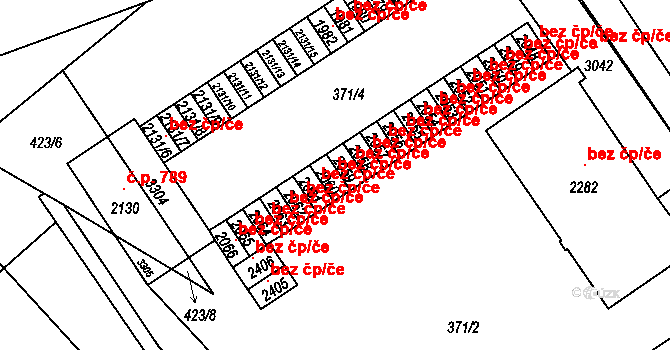 Mariánské Lázně 44640536 na parcele st. 2060 v KÚ Úšovice, Katastrální mapa