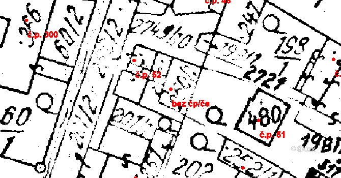 Horní Štěpánov 53 na parcele st. 250/1 v KÚ Horní Štěpánov, Katastrální mapa
