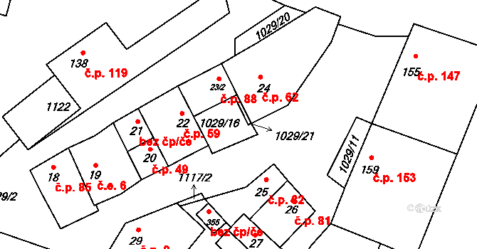 Černuc 60, Katastrální mapa