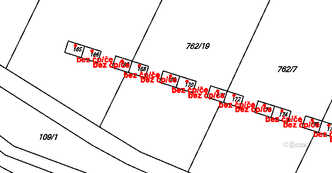 Křečovice 39337537 na parcele st. 169 v KÚ Křečovice u Neveklova, Katastrální mapa