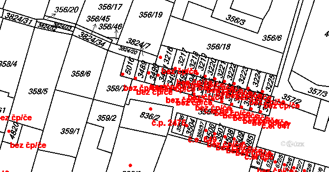 Rakovník 44434537 na parcele st. 3492 v KÚ Rakovník, Katastrální mapa