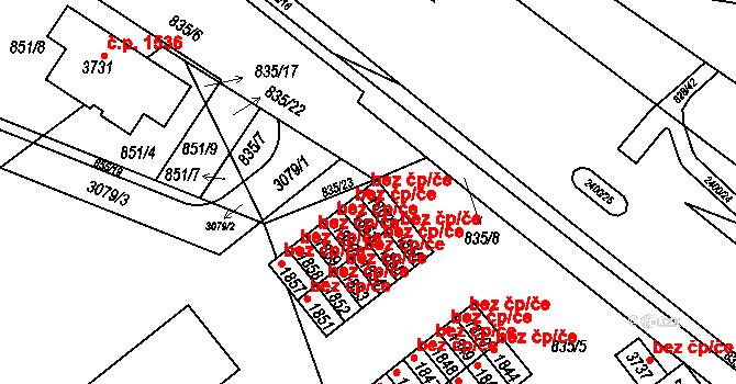 Ústí nad Orlicí 45539537 na parcele st. 1862 v KÚ Ústí nad Orlicí, Katastrální mapa