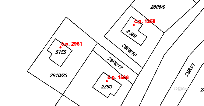 Rožnov pod Radhoštěm 47692537 na parcele st. 4447 v KÚ Rožnov pod Radhoštěm, Katastrální mapa
