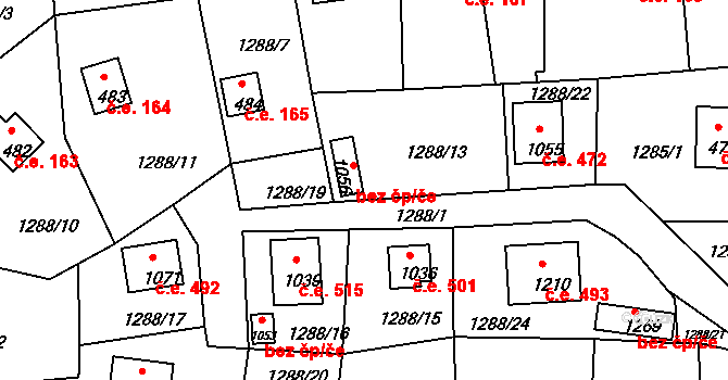 Hroznětín 39664538 na parcele st. 1056 v KÚ Hroznětín, Katastrální mapa