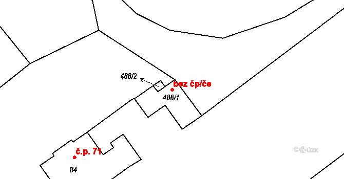 Jarošov nad Nežárkou 43366538 na parcele st. 488/1 v KÚ Jarošov nad Nežárkou, Katastrální mapa