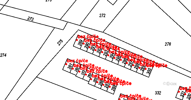 Orlová 43968538 na parcele st. 292 v KÚ Horní Lutyně, Katastrální mapa