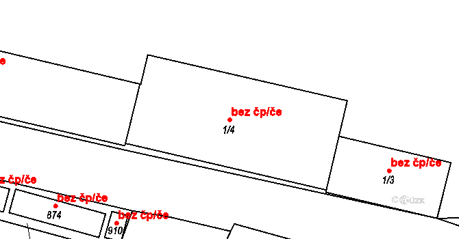 Chotěšov 48024538 na parcele st. 1/4 v KÚ Chotěšov, Katastrální mapa