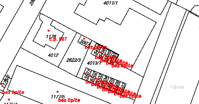 Rokycany 80540538 na parcele st. 5498 v KÚ Rokycany, Katastrální mapa