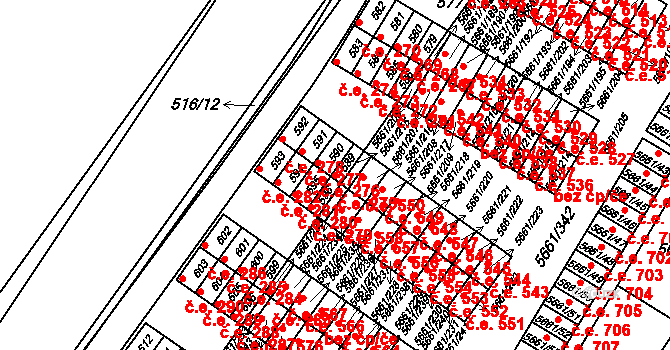 Pístov 275, Jihlava na parcele st. 589 v KÚ Pístov u Jihlavy, Katastrální mapa