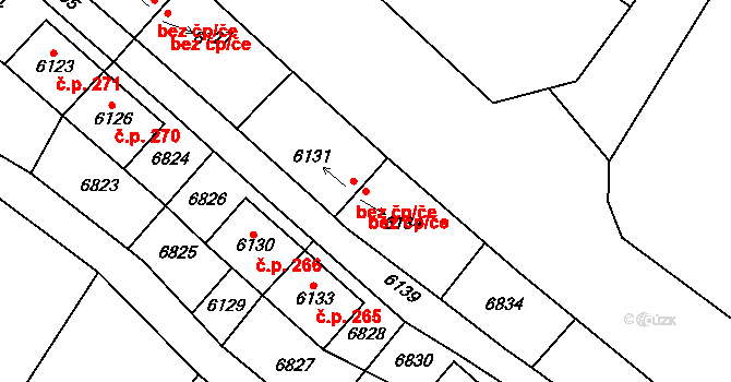Šanov 40962539 na parcele st. 6134 v KÚ Šanov nad Jevišovkou, Katastrální mapa