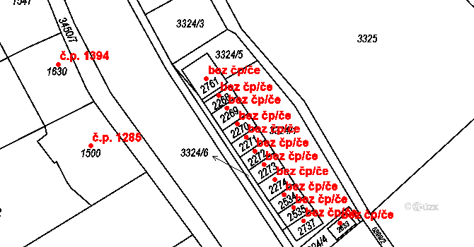 Kraslice 42663539 na parcele st. 2270 v KÚ Kraslice, Katastrální mapa