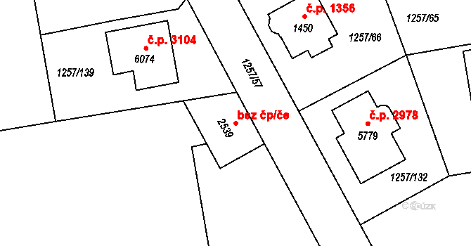 Šumperk 48903540 na parcele st. 2539 v KÚ Šumperk, Katastrální mapa