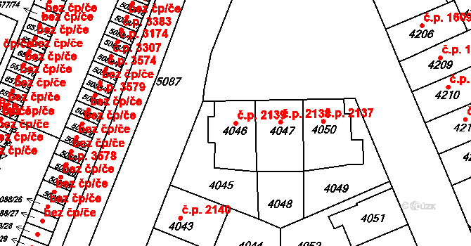 Přerov I-Město 2139, Přerov na parcele st. 4046 v KÚ Přerov, Katastrální mapa