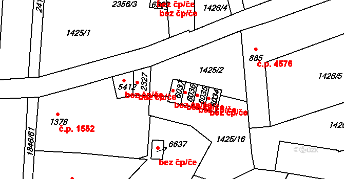 Jablonec nad Nisou 451, Katastrální mapa