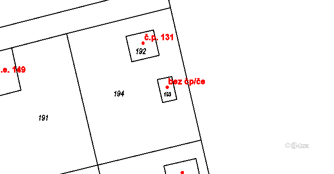 Dobroslavice 38074541 na parcele st. 193 v KÚ Dobroslavice, Katastrální mapa