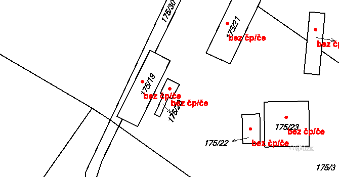 Staré Místo 45972541 na parcele st. 175/20 v KÚ Staré Místo, Katastrální mapa