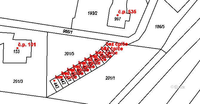 Vrchlabí 47980541 na parcele st. 435 v KÚ Podhůří-Harta, Katastrální mapa