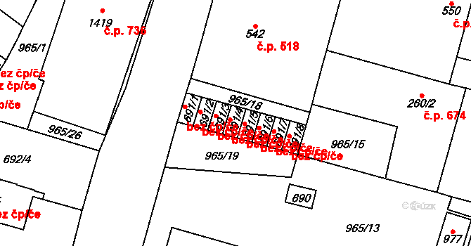 Mariánské Lázně 43587542 na parcele st. 691/4 v KÚ Mariánské Lázně, Katastrální mapa