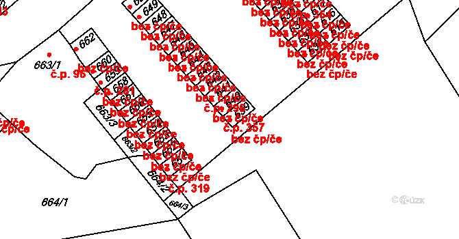Přerov 43894542 na parcele st. 639 v KÚ Újezdec u Přerova, Katastrální mapa