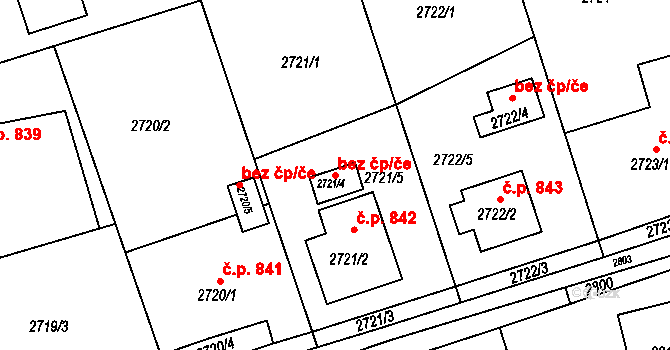Frýdlant nad Ostravicí 46457542 na parcele st. 2721/4 v KÚ Frýdlant nad Ostravicí, Katastrální mapa