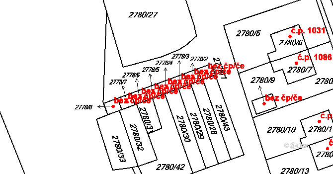 Krnov 48349542 na parcele st. 2778/4 v KÚ Opavské Předměstí, Katastrální mapa
