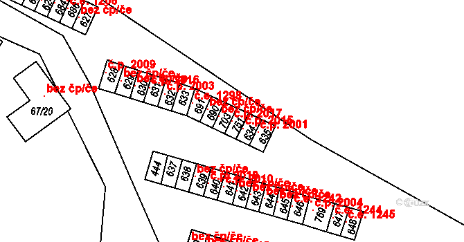 Černčice 2017 na parcele st. 751 v KÚ Černčice u Loun, Katastrální mapa