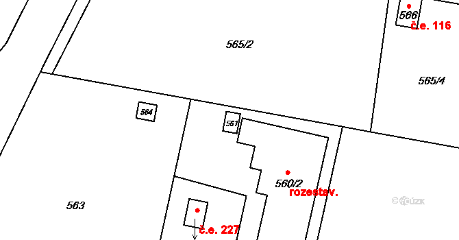 Přízřenice 118, Brno, Katastrální mapa
