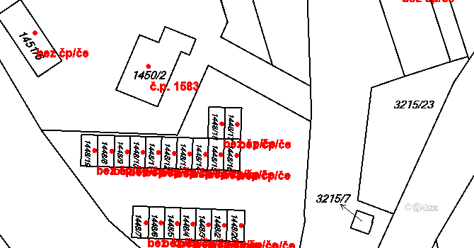 Rychnov nad Kněžnou 41993543 na parcele st. 1448/17 v KÚ Rychnov nad Kněžnou, Katastrální mapa