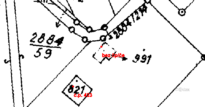 Písek 42004543 na parcele st. 991 v KÚ Písek u Jablunkova, Katastrální mapa