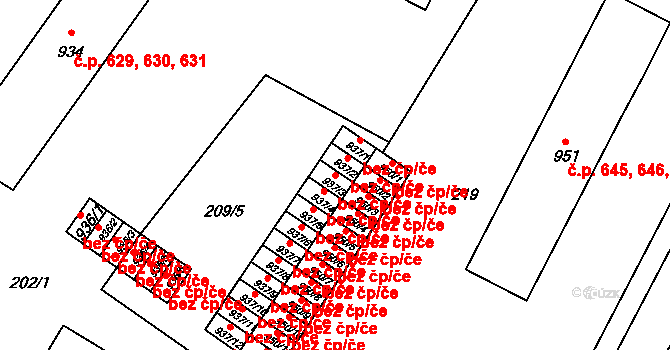 Heřmanův Městec 43665543 na parcele st. 937/3 v KÚ Heřmanův Městec, Katastrální mapa