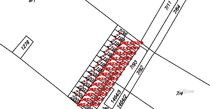 Bystřice pod Hostýnem 48479543 na parcele st. 2197 v KÚ Bystřice pod Hostýnem, Katastrální mapa