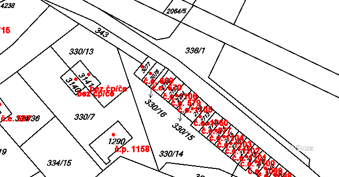 Náchod 579 na parcele st. 2753 v KÚ Náchod, Katastrální mapa