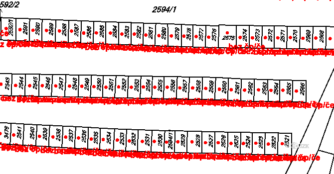 Rýmařov 46584544 na parcele st. 2556 v KÚ Rýmařov, Katastrální mapa
