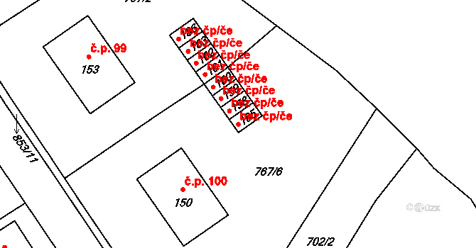 Čejetice 47278544 na parcele st. 185 v KÚ Čejetice, Katastrální mapa