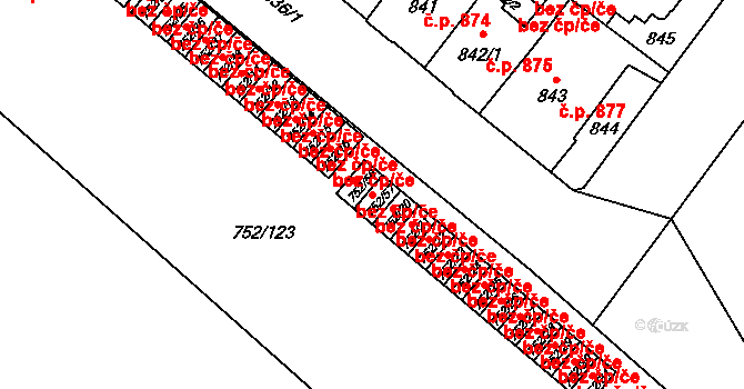 Opava 49286544 na parcele st. 752/57 v KÚ Opava-Předměstí, Katastrální mapa