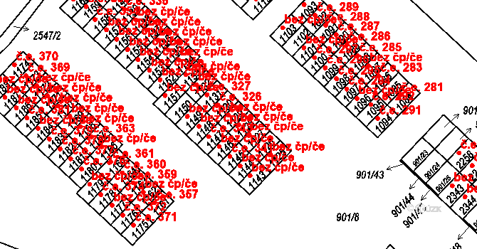 Pacov 49535544 na parcele st. 1128 v KÚ Pacov, Katastrální mapa