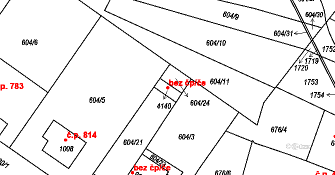 Strakonice 97783544 na parcele st. 4140 v KÚ Strakonice, Katastrální mapa