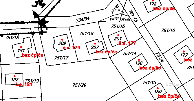 Kunějov 178, Člunek, Katastrální mapa