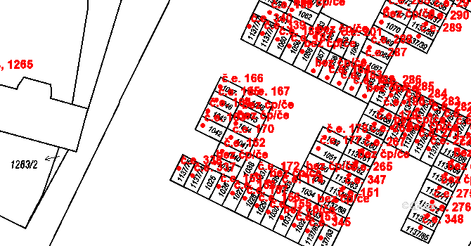 Moravský Krumlov 42698545 na parcele st. 1044 v KÚ Moravský Krumlov, Katastrální mapa