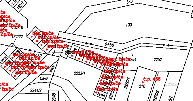 Hanušovice 44880545 na parcele st. 666 v KÚ Hanušovice, Katastrální mapa