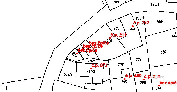Česká Skalice 45649545 na parcele st. 212 v KÚ Česká Skalice, Katastrální mapa