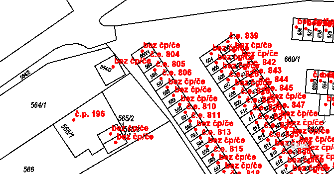Kopřivnice 48247545 na parcele st. 588 v KÚ Kopřivnice, Katastrální mapa