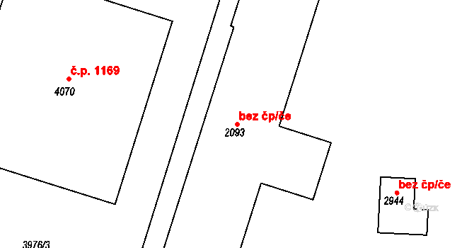 Lanškroun 49642545 na parcele st. 2093 v KÚ Lanškroun, Katastrální mapa