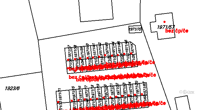 Třešť 50063545 na parcele st. 1971/43 v KÚ Třešť, Katastrální mapa