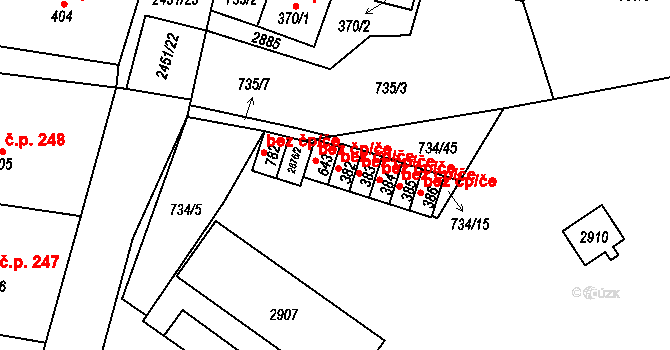 Klenčí pod Čerchovem 42533546 na parcele st. 382 v KÚ Klenčí pod Čerchovem, Katastrální mapa