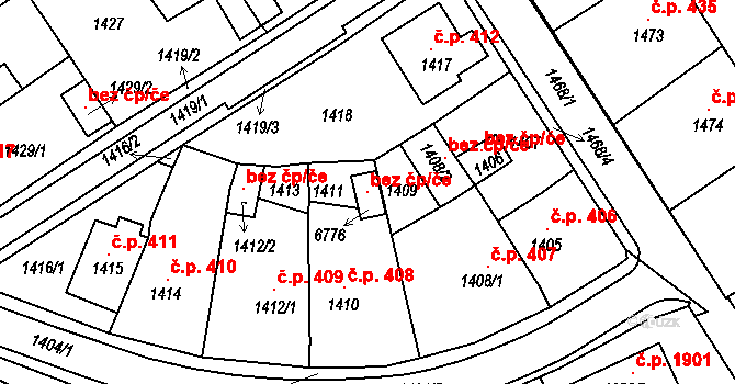 Krnov 119000547 na parcele st. 6776 v KÚ Krnov-Horní Předměstí, Katastrální mapa