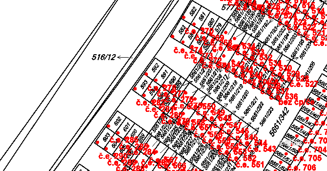 Pístov 276, Jihlava na parcele st. 590 v KÚ Pístov u Jihlavy, Katastrální mapa