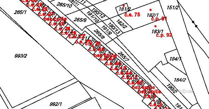 Březenec 16, Jirkov na parcele st. 207 v KÚ Březenec, Katastrální mapa